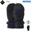 Pow Womens Cascadia GTX + Warm Short Mitt 2022 -Ski Discount Store Cascadia Mitt Short Black LOGOS