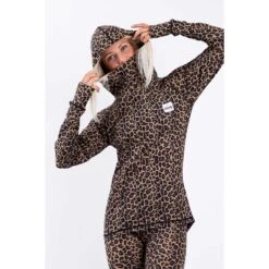 Eivy Womens Icecold Hood Top 2021 -Ski Discount Store Icecold Hood Top Leopard 2