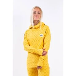 Eivy Womens Icecold Hood Top 2021 -Ski Discount Store Icecold Hood Top Monogram Mustard 2