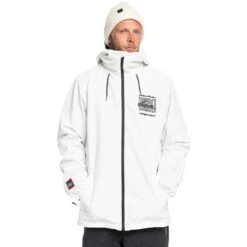 Quiksilver High In The Hood Jacket 2023 -Ski Discount Store quiksilver high hood white main