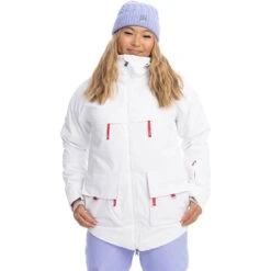 Roxy Chloe Kim Jacket 2023 -Ski Discount Store roxy chloe kim jacket 2023 bright white