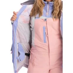 Roxy Chloe Kim Jacket 2023 -Ski Discount Store roxy chloe kim jacket model inside jacket 2