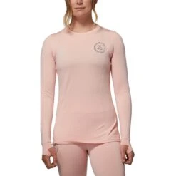 Rojo Womens Living Best Life Crew Neck Top -Ski Discount Store womens living best life crew neck top english rose W22RWBL0904ERO 5